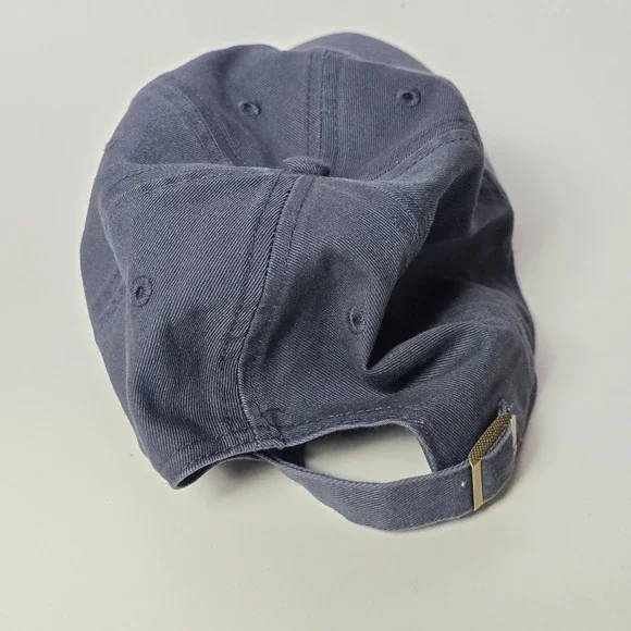 Lightning Bolt Hat Cap Men's Blue Gray Strap Back Adjustable Baseball - Picture 2 of 10